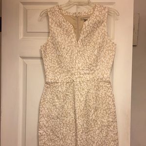 Banana Republic Linen Leopard Print Shift Dress